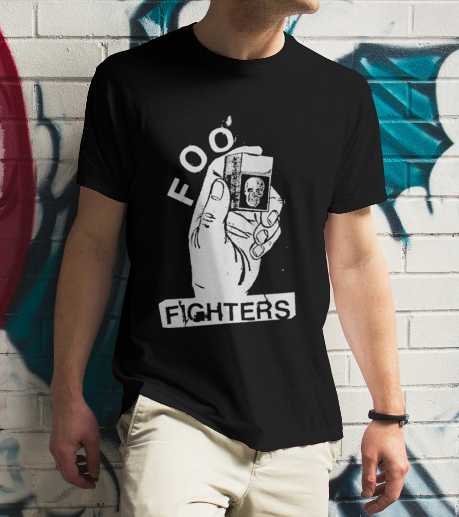 Foo Fighters Hand Holding Lighter Image Choose Your Colour T-Shirt