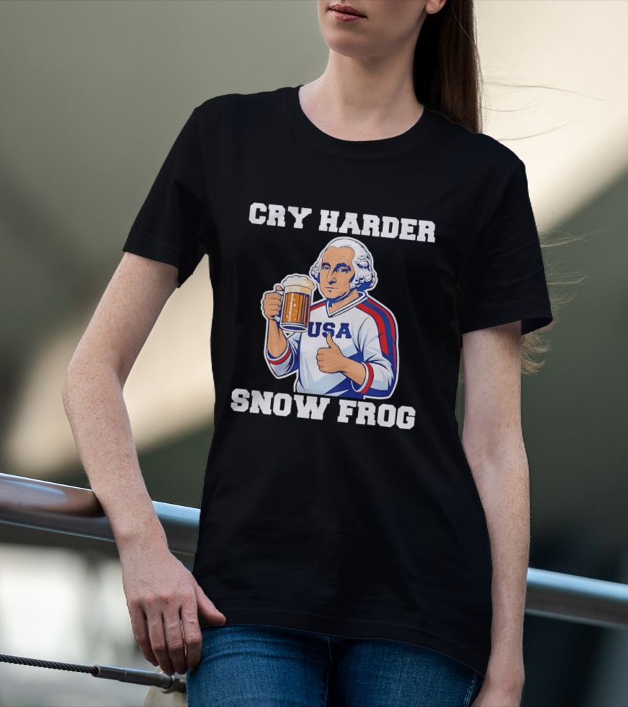 Cry Harder USA Player Snow Frog T-Shirt