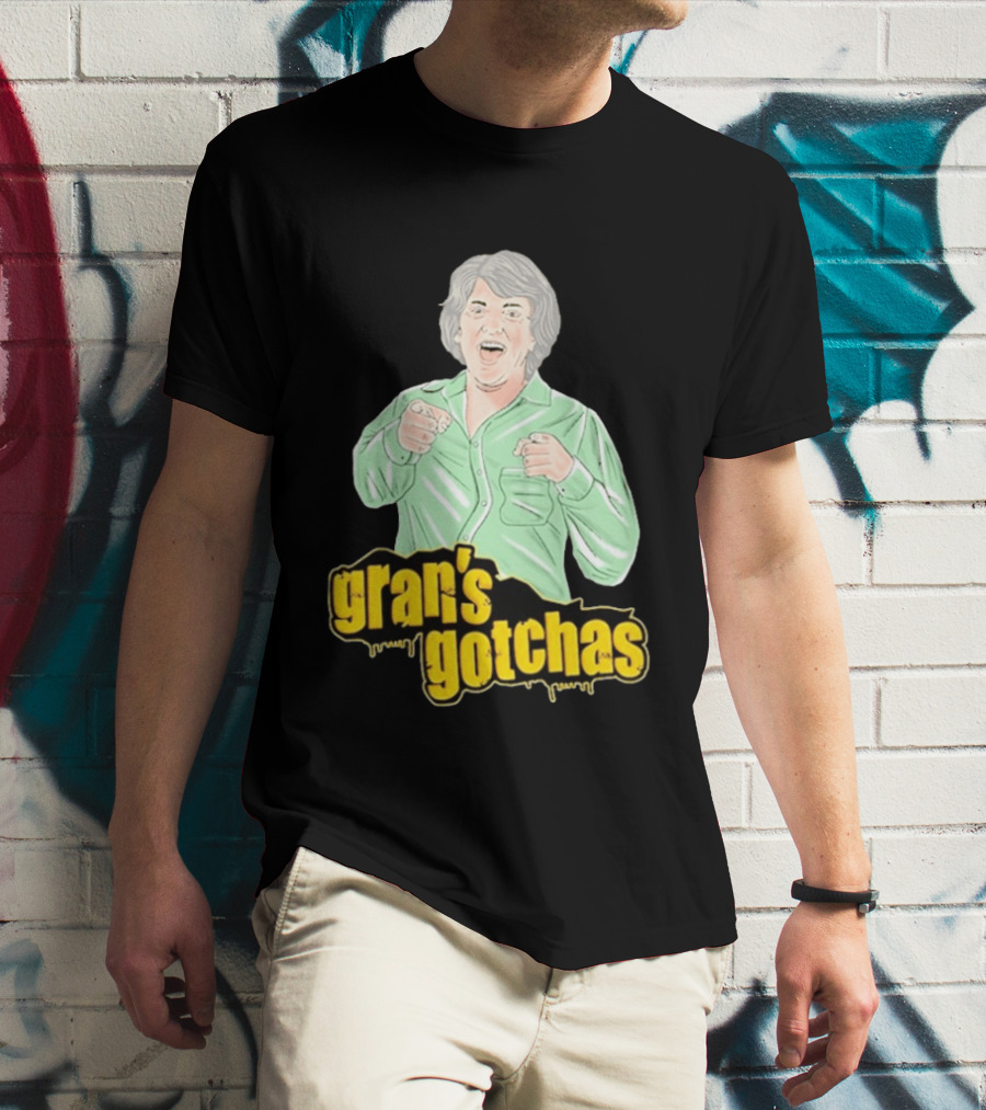 Gran's Gotchas Hilarious Moments With Playful Gesture Image T-Shirt