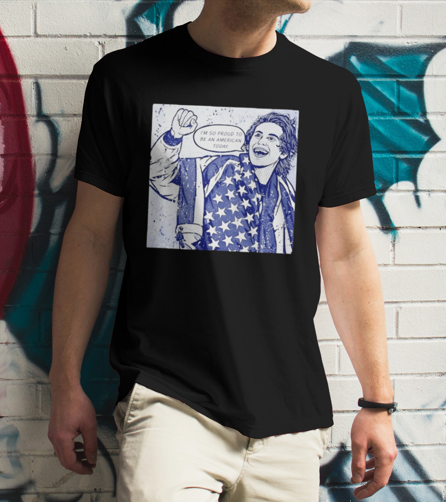 Jack Hughes USA I'm So Proud To Be An American Today T-Shirt