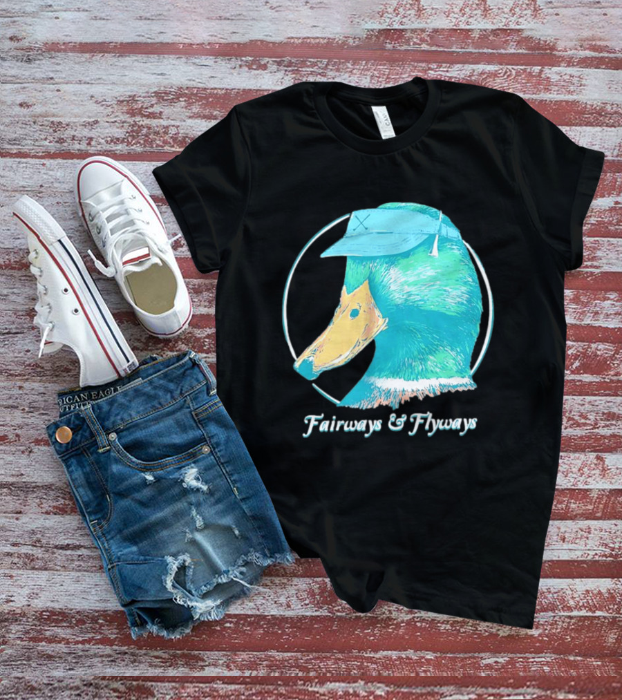 Fairways And Flyways Mallard Duck Head With Cap T-Shirt