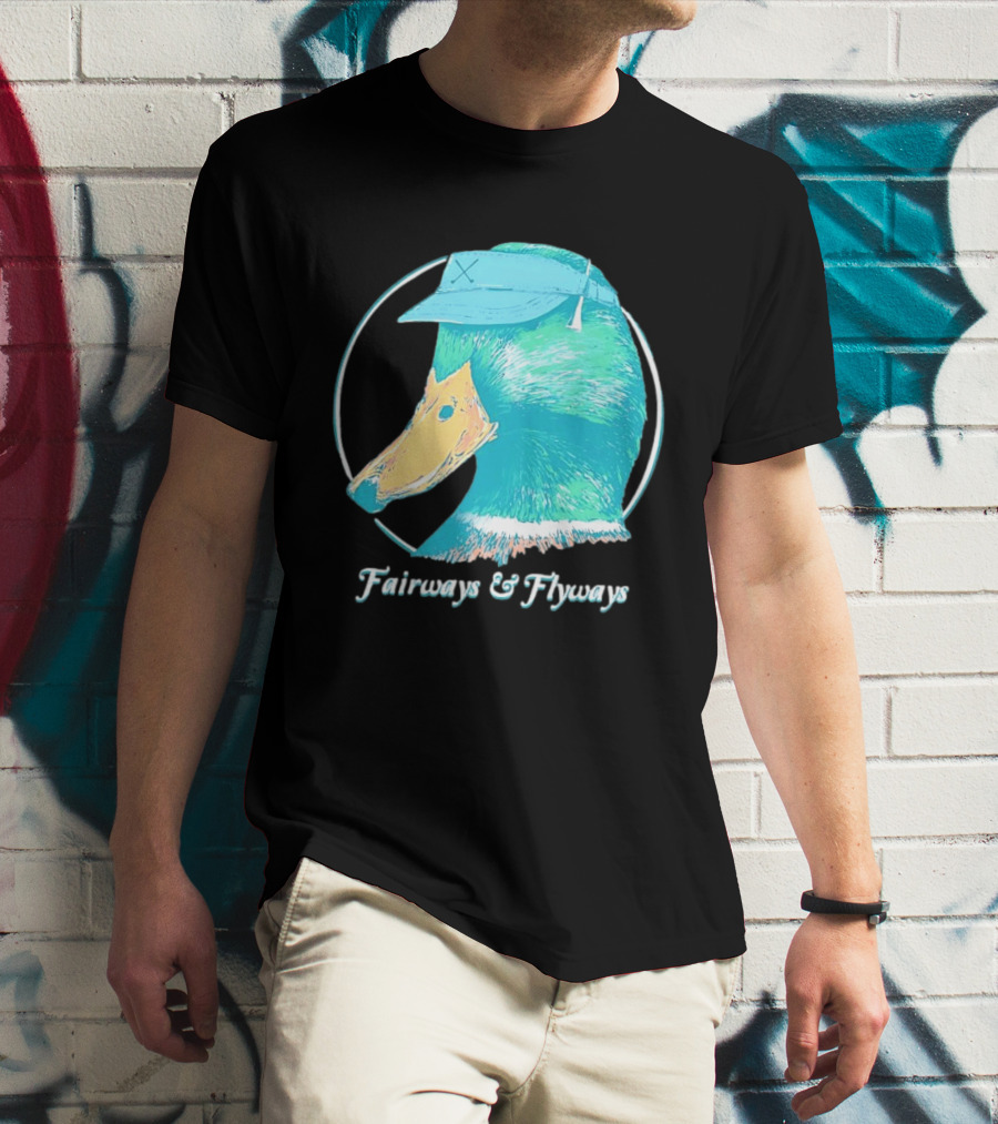 Fairways And Flyways Mallard Duck Head With Cap T-Shirt