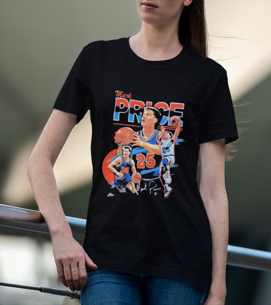 Mark Price 25 Orlando Magic Basketball Player T-Shirt