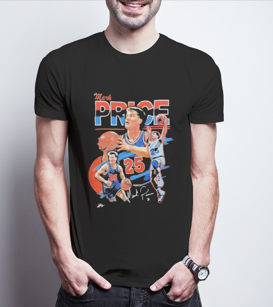 Mark Price 25 Orlando Magic Basketball Player T-Shirt