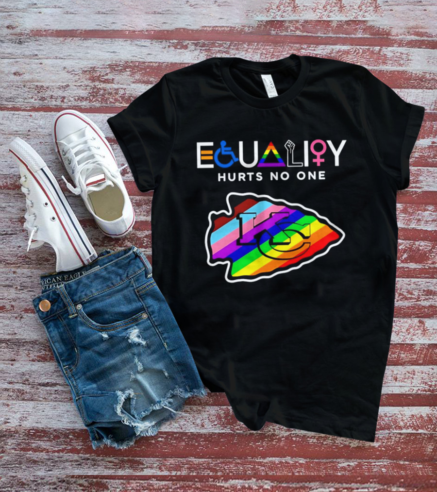 Kansas City Chiefs Equality Hurts No One LGBTQ Pride T-Shirt