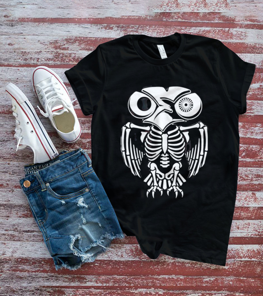 One Eyed Owl Skeleton Band T-Shirt