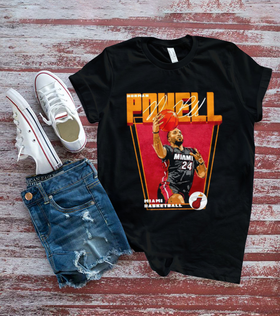 Norman Powell Miami Basketball 24 T-Shirt