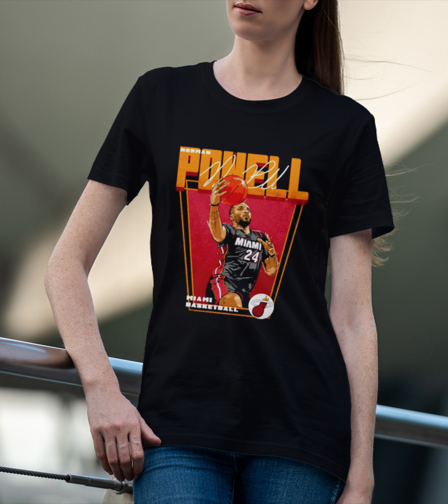 Norman Powell Miami Basketball 24 T-Shirt