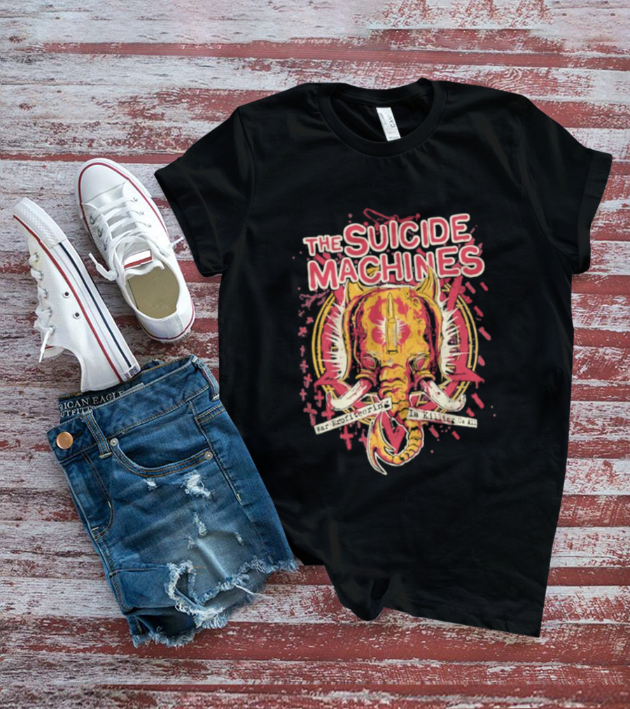 The Suicide Machines Elephant Art War Profiteering Is Killing Us All T-Shirt