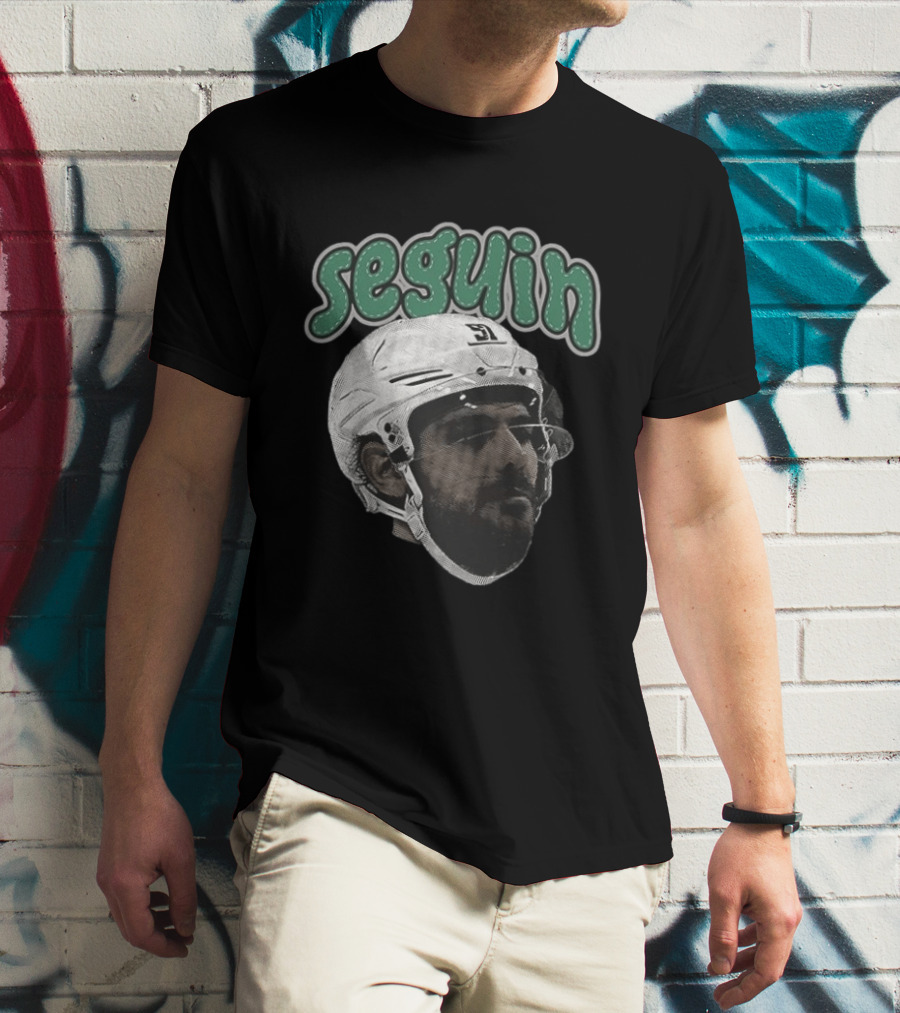 Seguin Dallas Stars Hockey Big Face T-Shirt