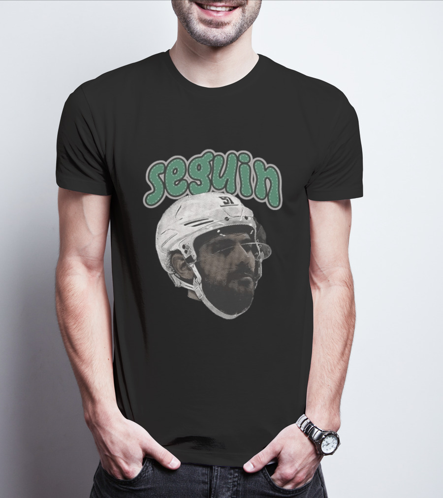 Seguin Dallas Stars Hockey Big Face T-Shirt