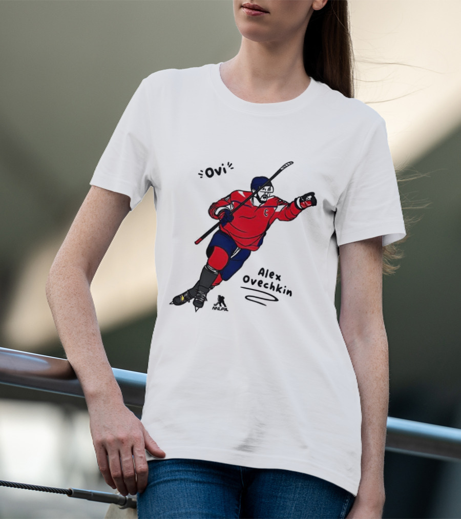 Ovi Cartoon Alex Ovechkin Washington Capitals Hockey T-Shirt