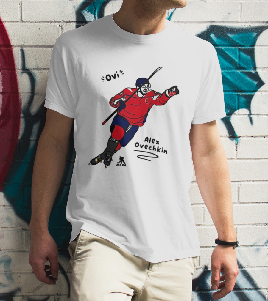 Ovi Cartoon Alex Ovechkin Washington Capitals Hockey T-Shirt