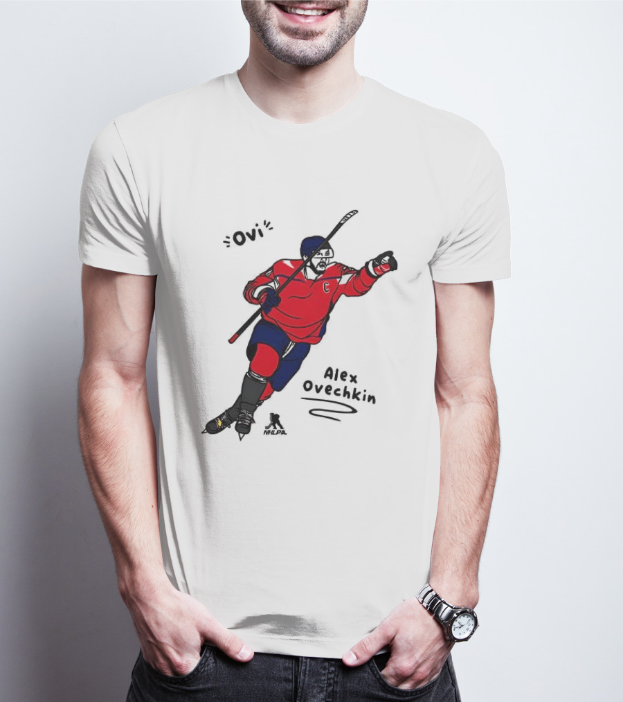 Ovi Cartoon Alex Ovechkin Washington Capitals Hockey T-Shirt