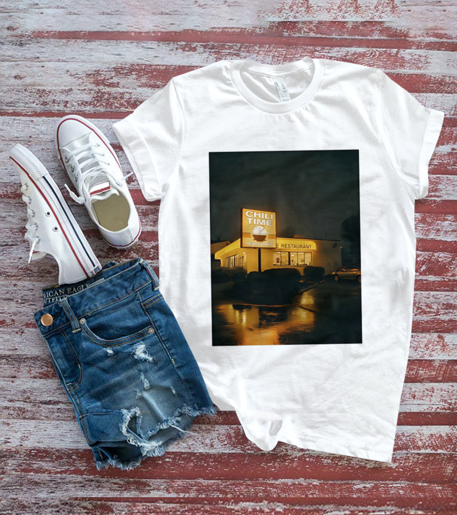 CHILI TIME Night Vibes Restaurant St Bernard Recreation Department T-Shirt