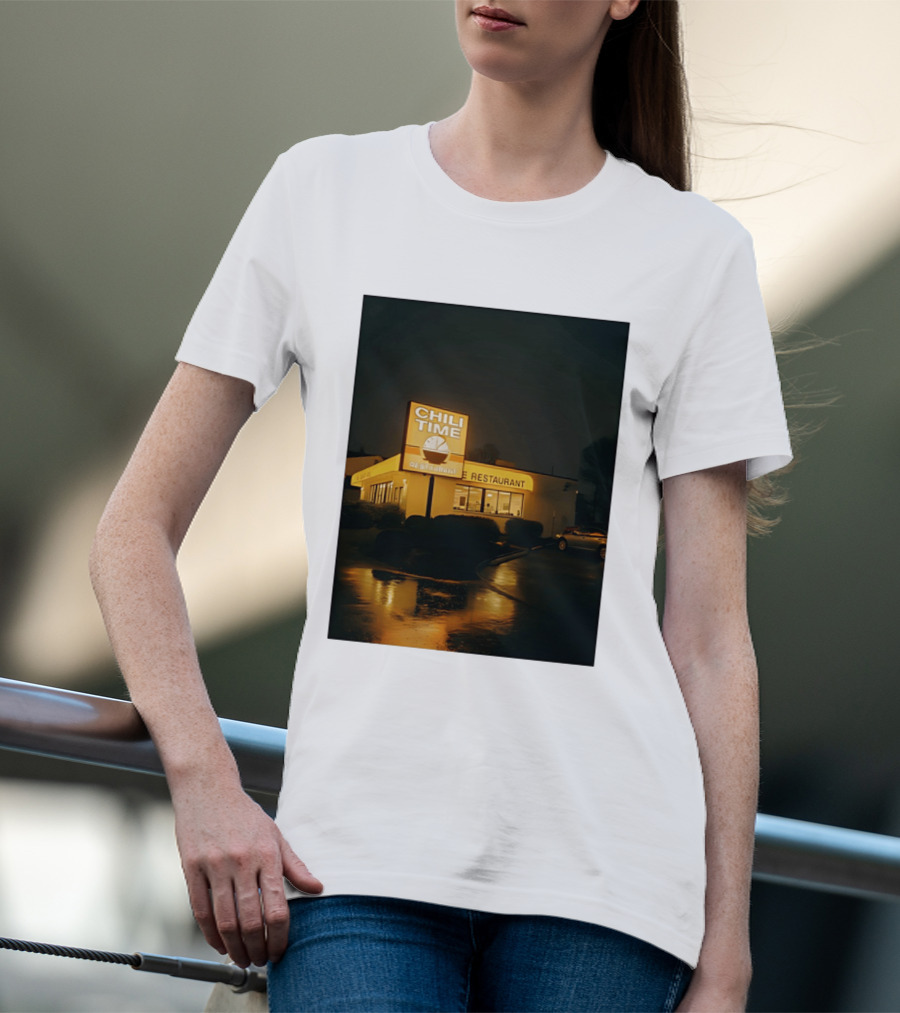 CHILI TIME Night Vibes Restaurant St Bernard Recreation Department T-Shirt