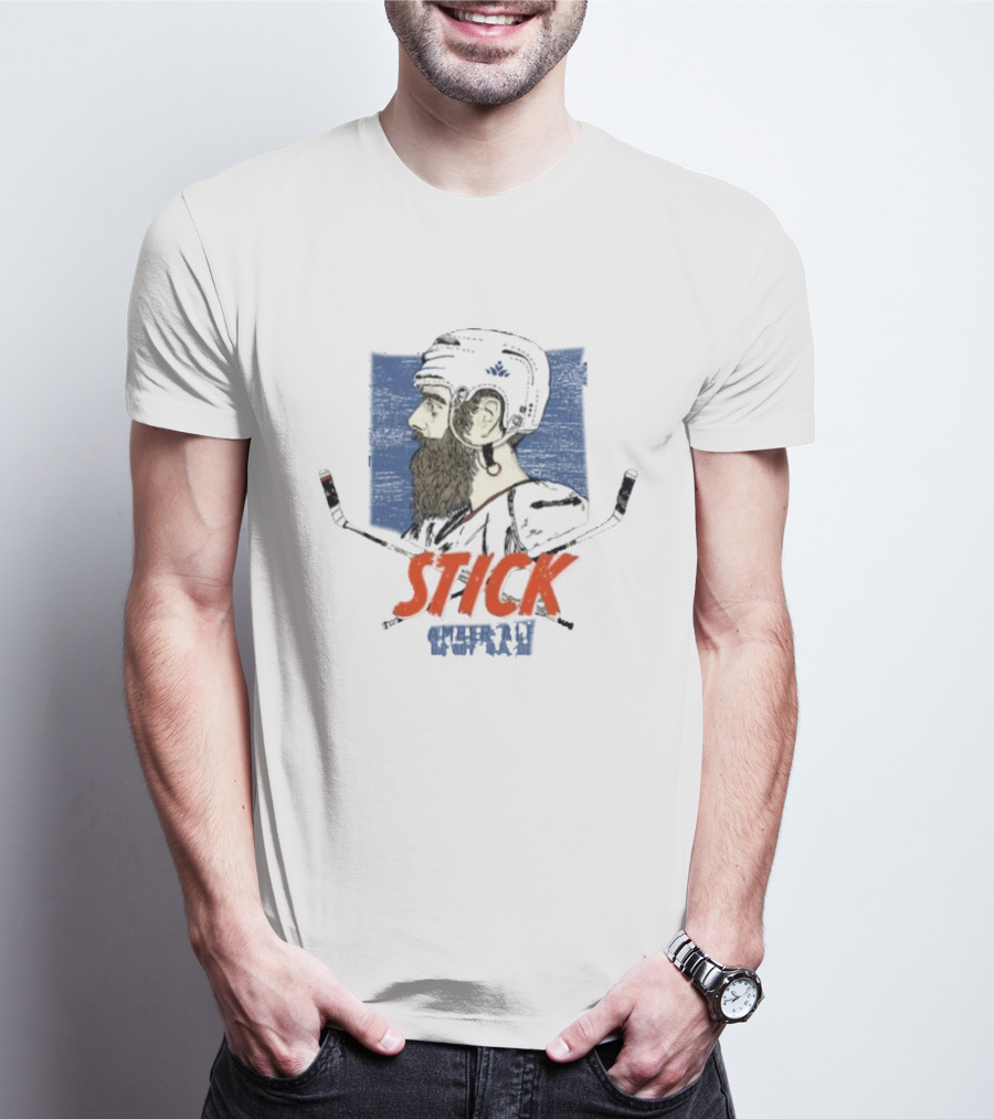 Stick Savard Atkinson Hockey Bearded Helmet T-Shirt