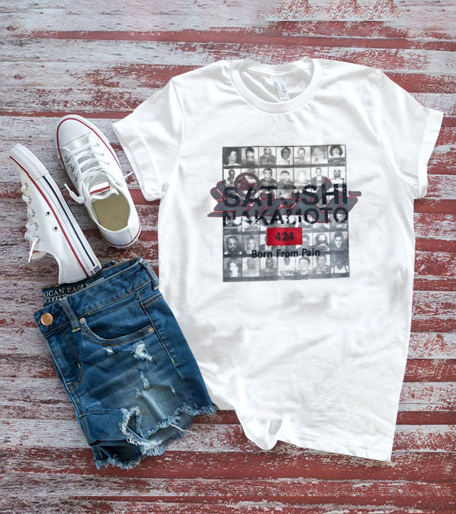 FourTwoFour On Fairfax Satoshi Nakamoto 424 Born From Pain T-Shirt