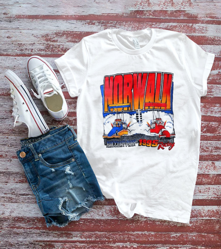 Norwalk Raceway Park 1995 Racing Dragsters Vintage Racing T-Shirt