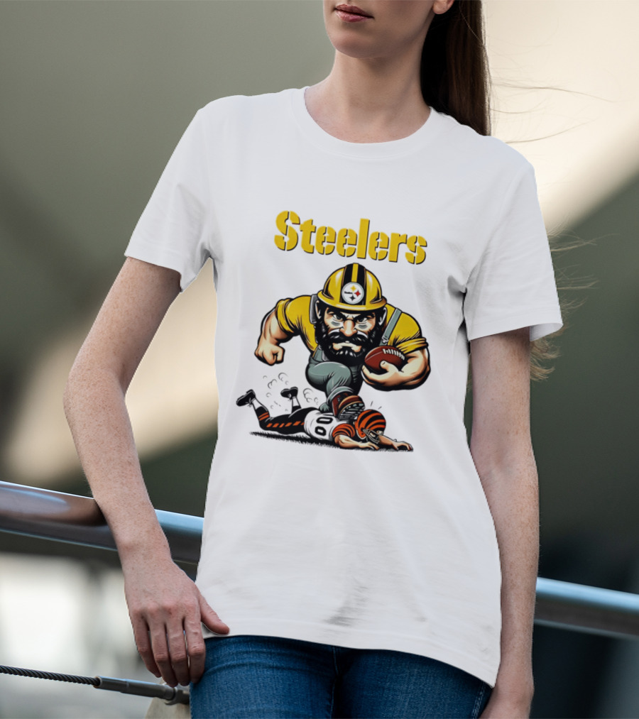 Steelers Dominate Bengals Rivalry Tough Football Showdown T-Shirt