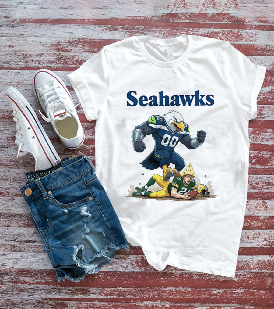 Seattle Seahawks Vs Green Bay Packers Rivalry Showdown T-Shirt