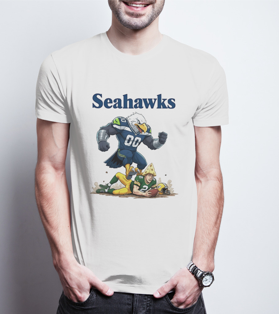 Seattle Seahawks Vs Green Bay Packers Rivalry Showdown T-Shirt