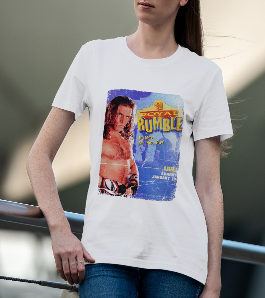 WWF Royal Rumble 1996 No More Mr. Nice Guy Live Sunday January 19 T-Shirt