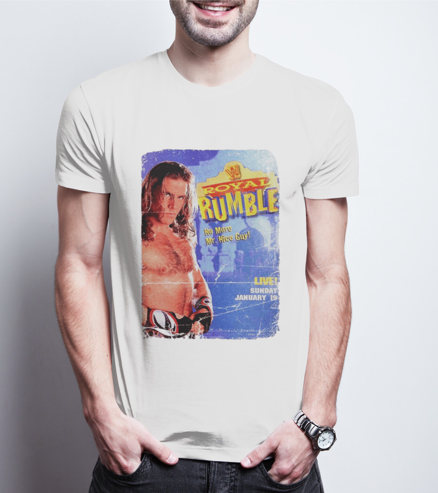 WWF Royal Rumble 1996 No More Mr. Nice Guy Live Sunday January 19 T-Shirt