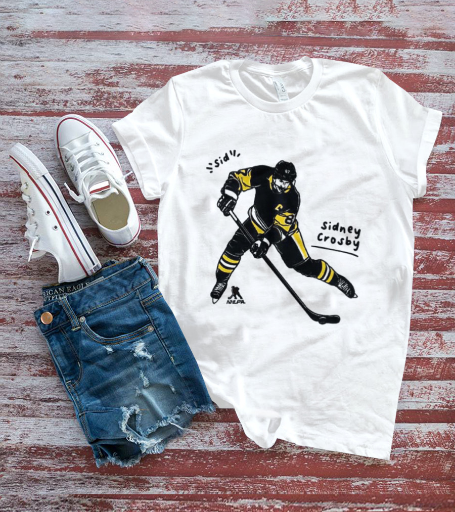 Sidney Crosby Pittsburgh Penguins Hockey Sid Cartoon Player T-Shirt