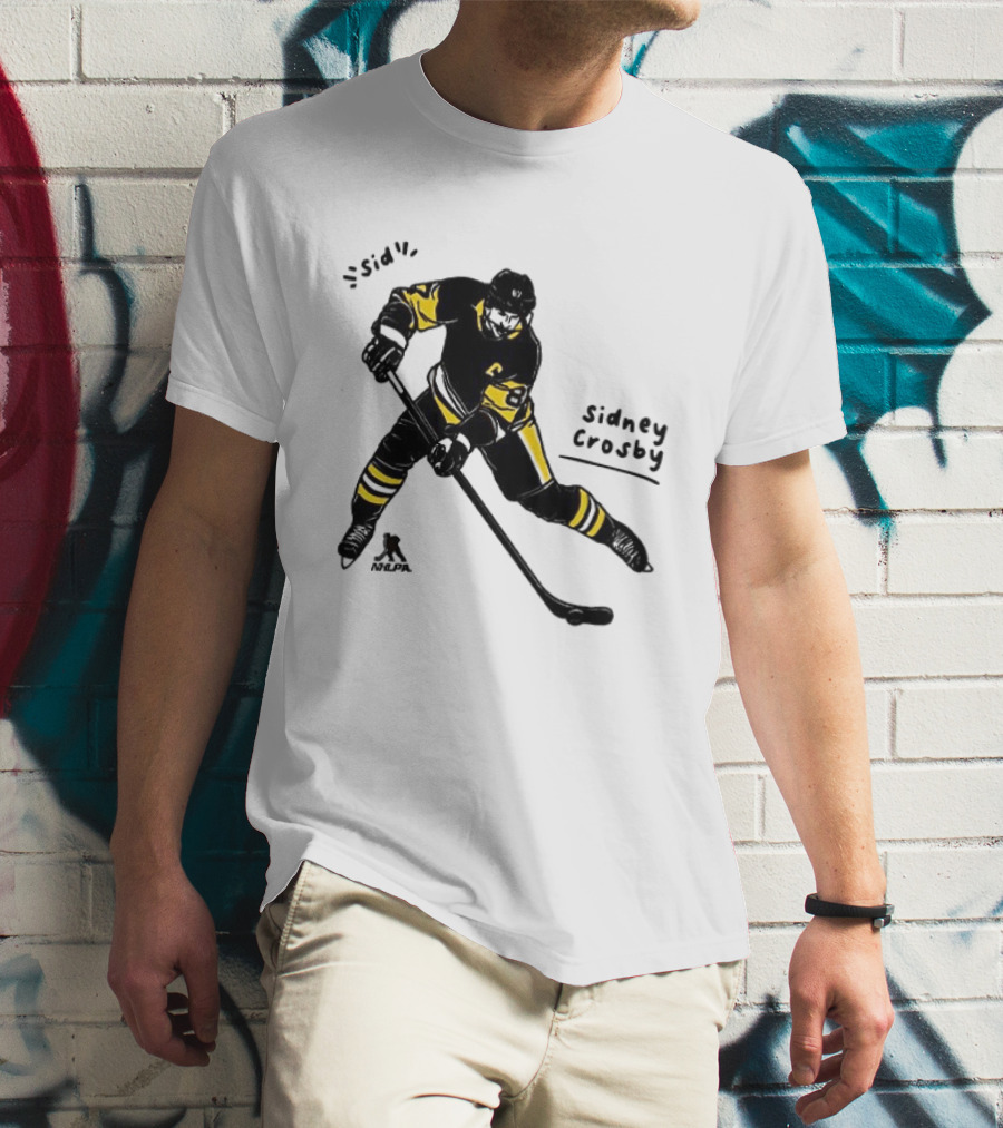 Sidney Crosby Pittsburgh Penguins Hockey Sid Cartoon Player T-Shirt