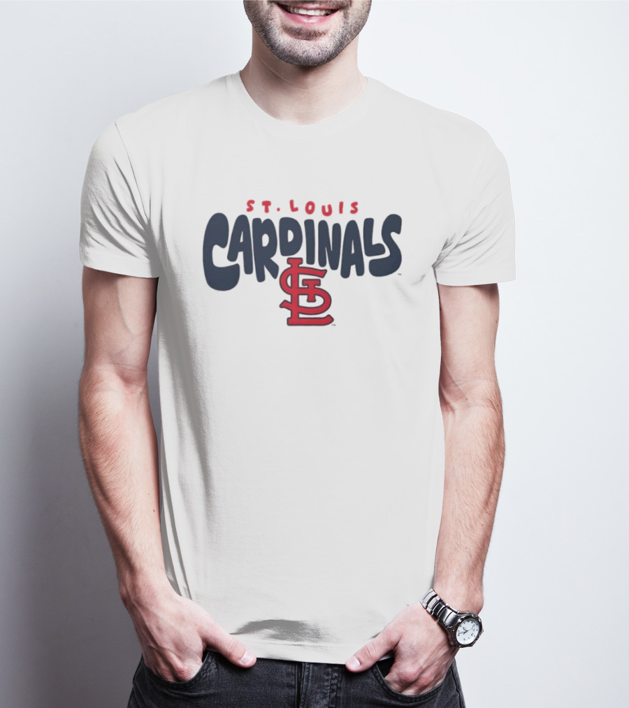 St Louis Cardinals Bubble Crew Neck STL T-Shirt