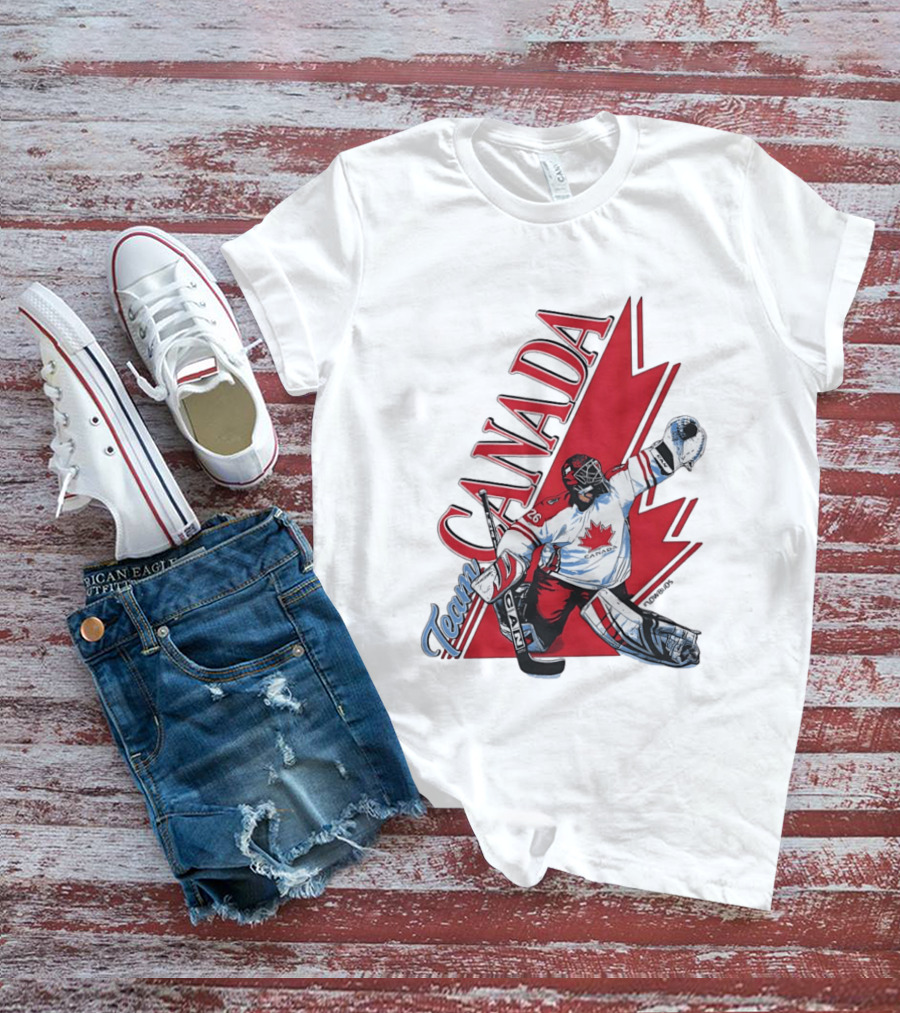 Team Canada Hockey Goalie Maple Leaf T-Shirt