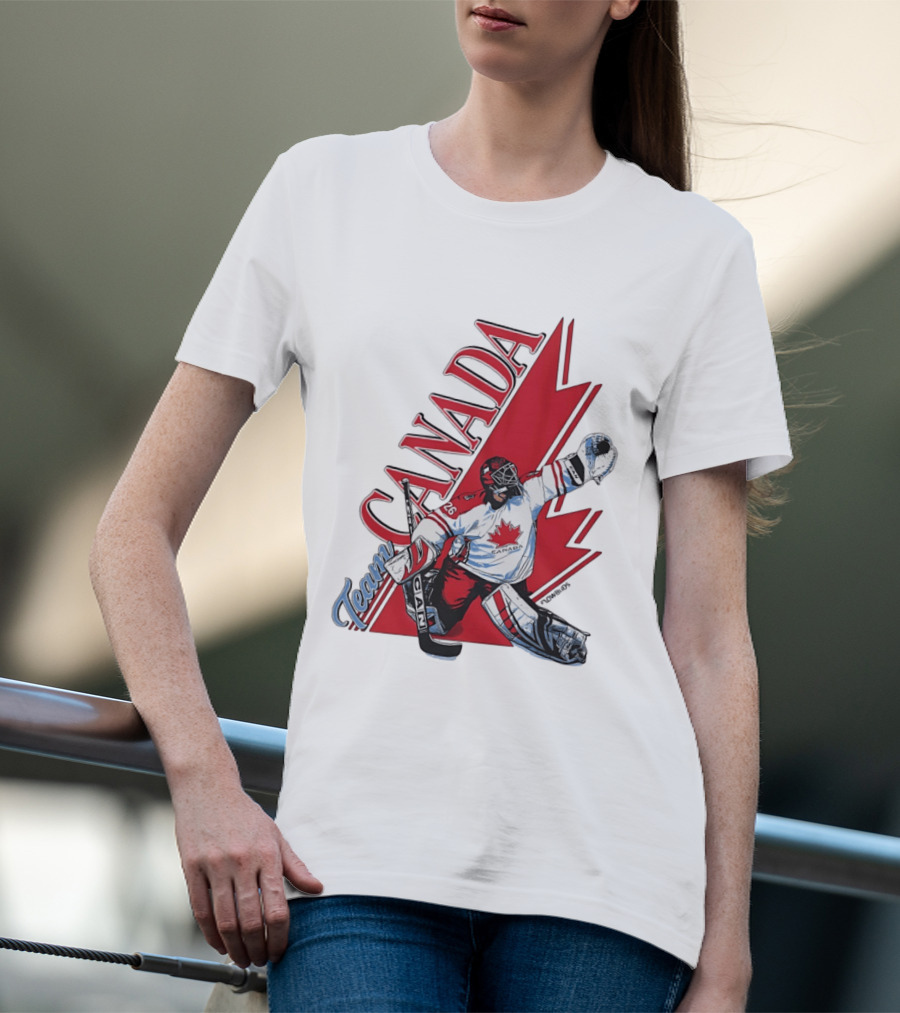 Team Canada Hockey Goalie Maple Leaf T-Shirt