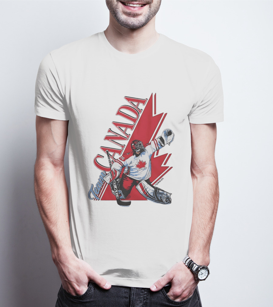 Team Canada Hockey Goalie Maple Leaf T-Shirt
