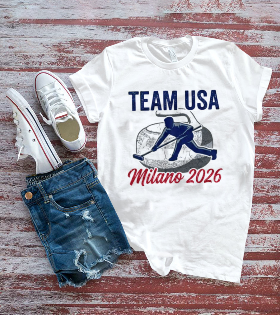 Team USA Curling Milano 2026 Olympics T-Shirt