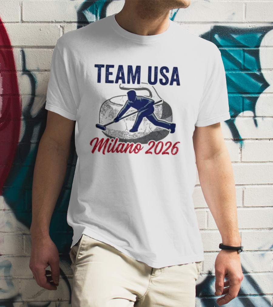 Team USA Curling Milano 2026 Olympics T-Shirt