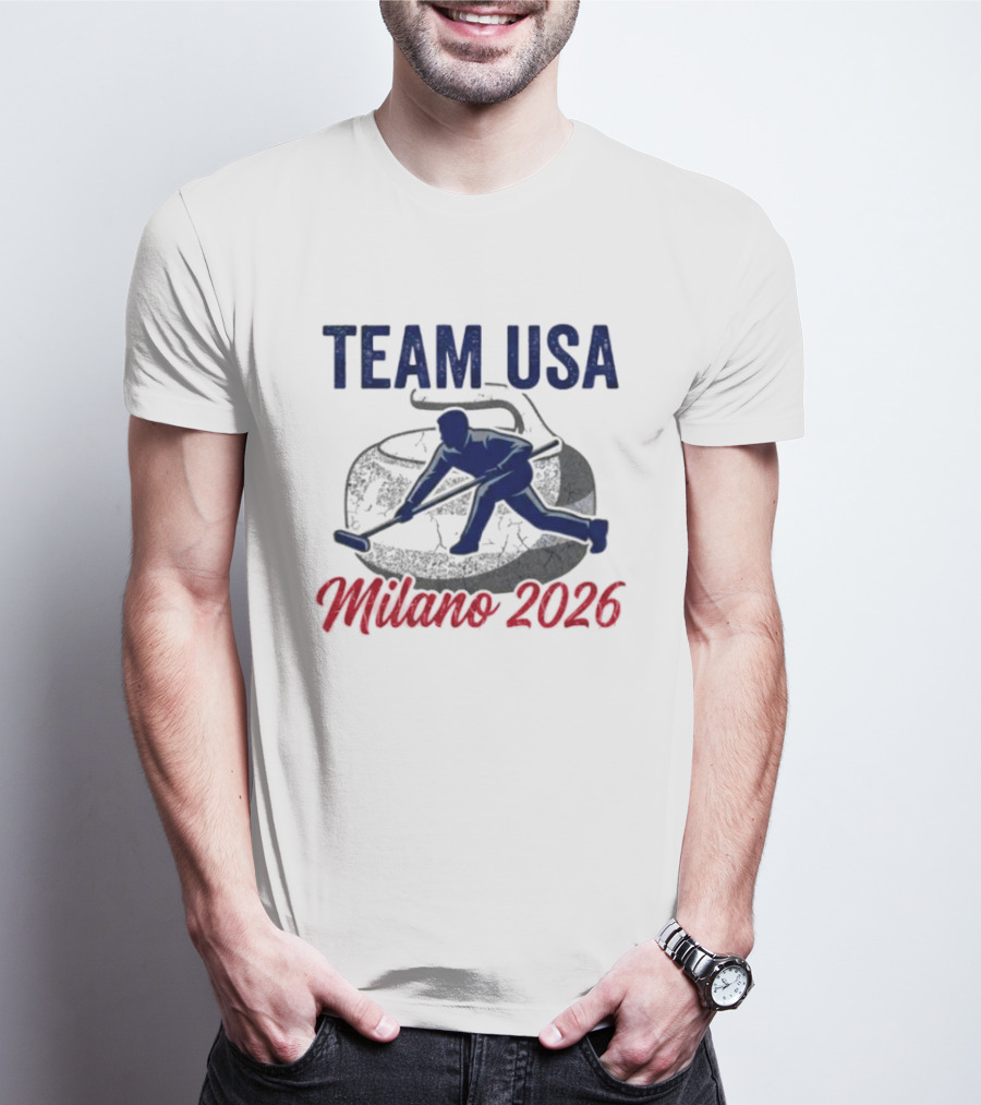 Team USA Curling Milano 2026 Olympics T-Shirt