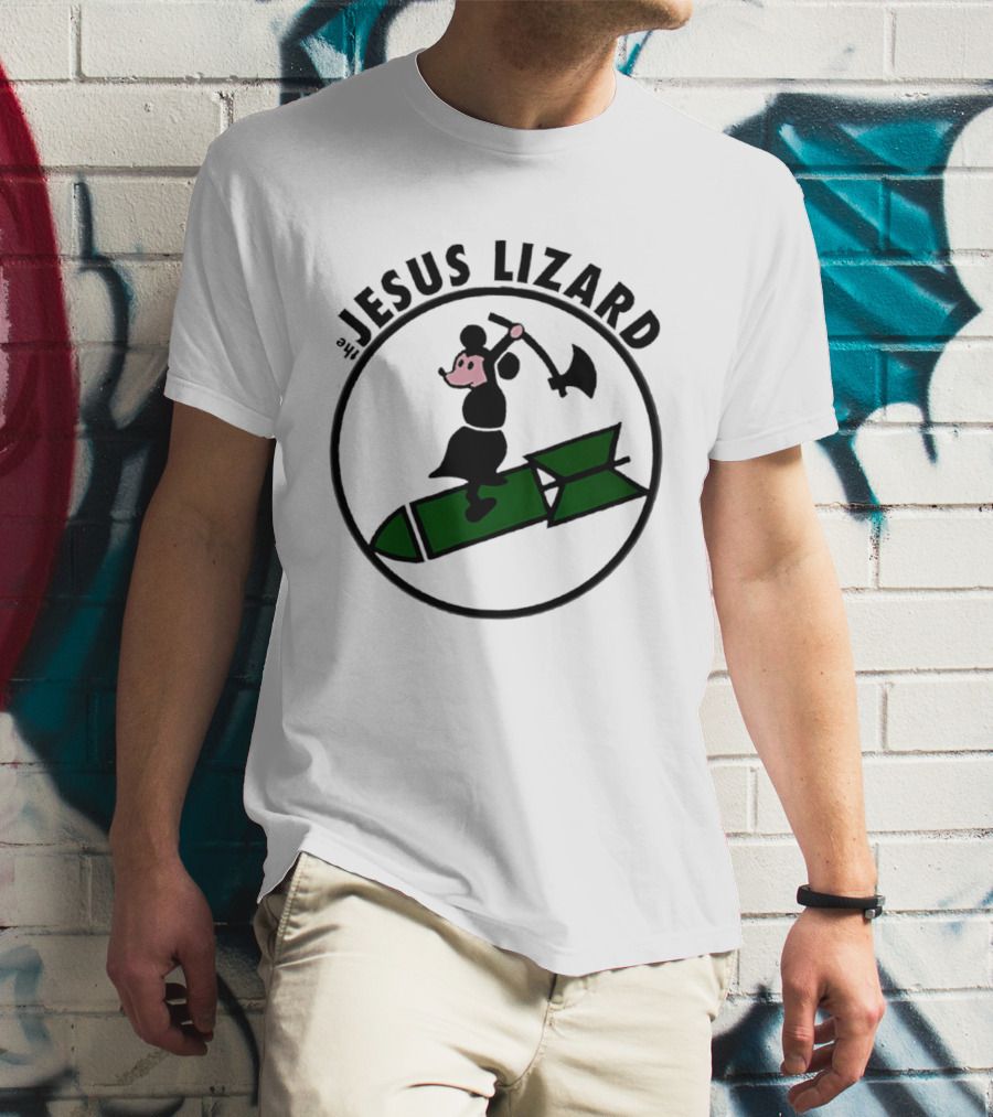 The Jesus Lizard Mouse Riding Bomb Punk Rock Music T-Shirt