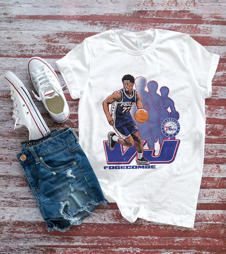 Philadelphia 76ers VJ Edgecombe Basketball Action T-Shirt