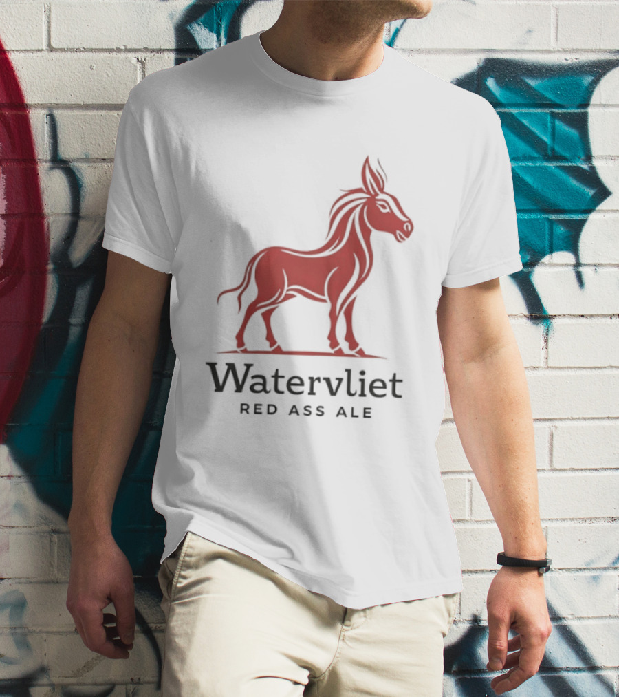 Watervliet Red Ass Ale Donkey T-Shirt