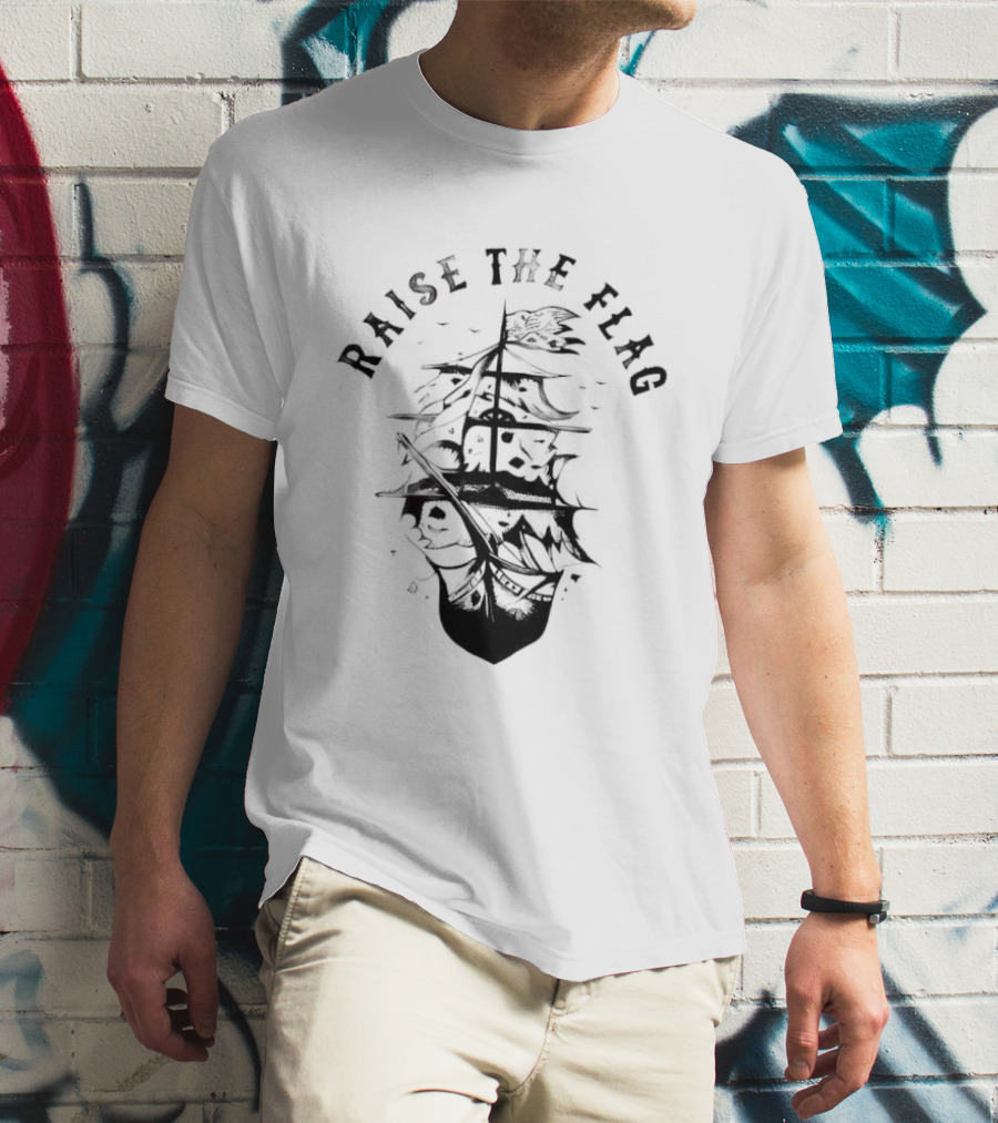 Raise The Flag Vintage Sailboat Nautical Adventure T-Shirt