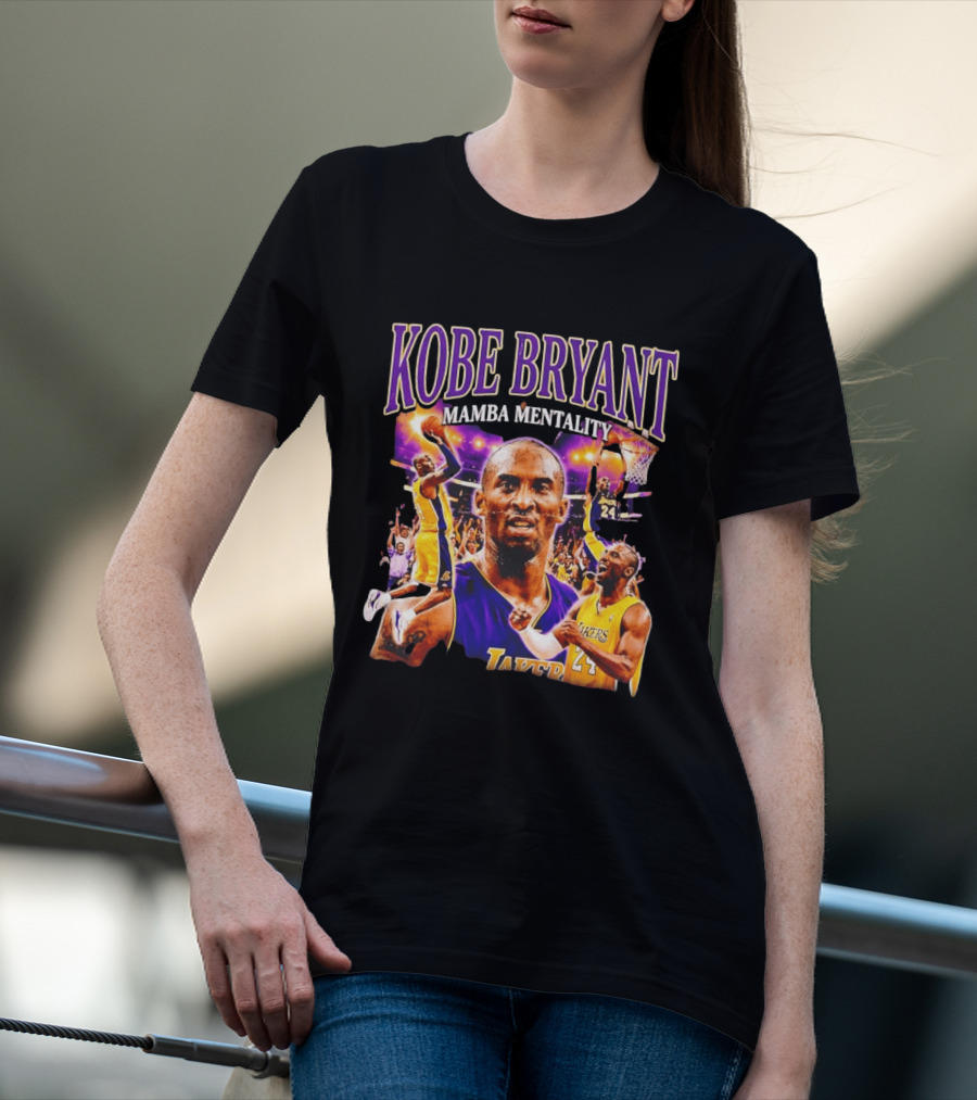 Kobe Bryant Mamba Mentality Los Angeles Lakers NBA 24 T-Shirt
