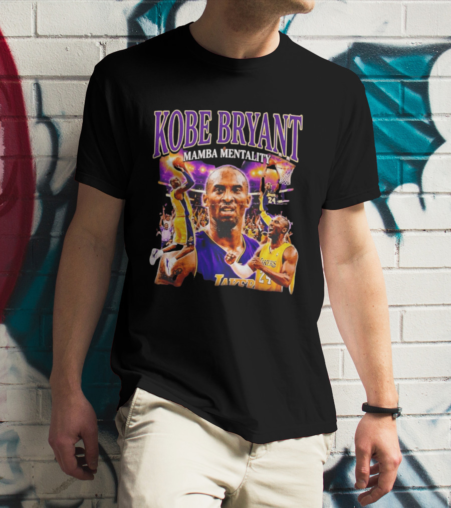 Kobe Bryant Mamba Mentality Los Angeles Lakers NBA 24 T-Shirt
