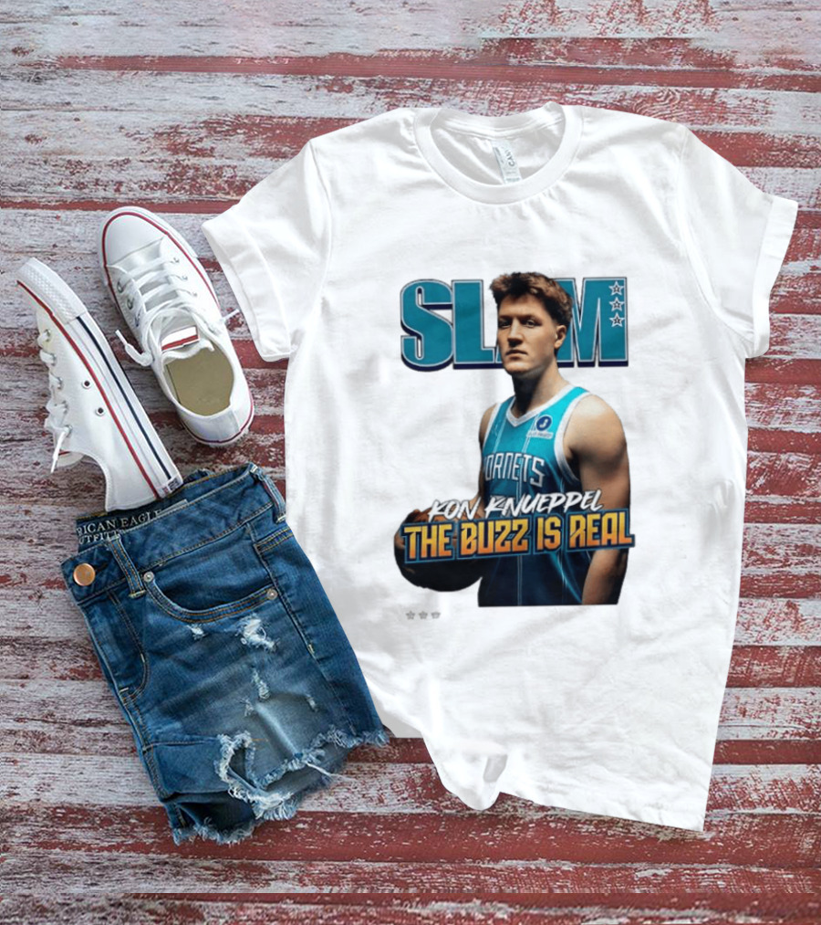 SLAM Kon Knueppel The Buzz Is Real Hornets Basketball T-Shirt