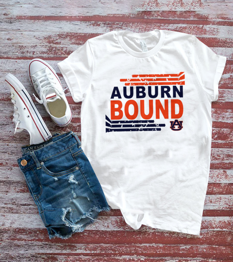 Auburn Bound Tigers AU Logo College Spirit T-Shirt