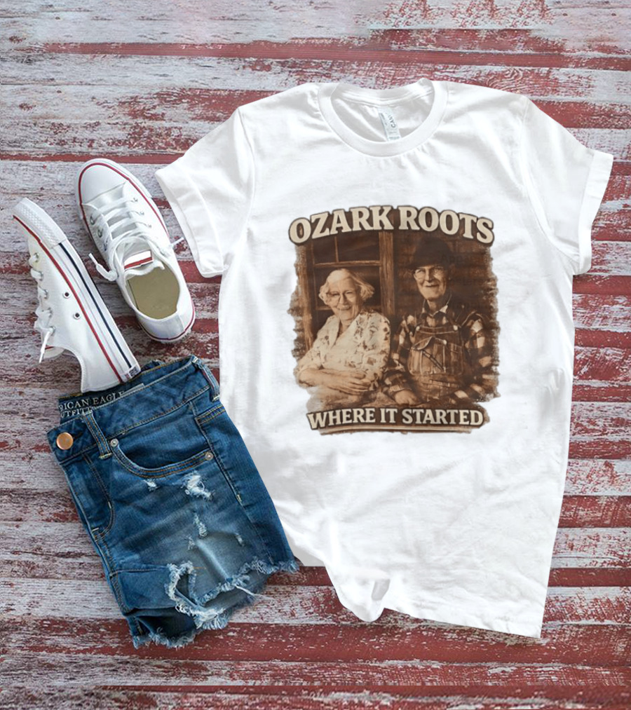 Ozark Roots Where It Started Vintage Farmhouse T-Shirt