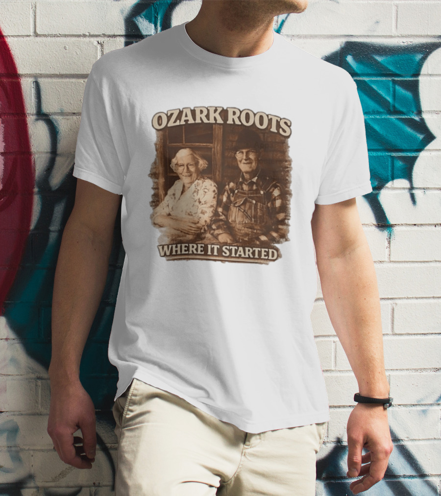 Ozark Roots Where It Started Vintage Farmhouse T-Shirt