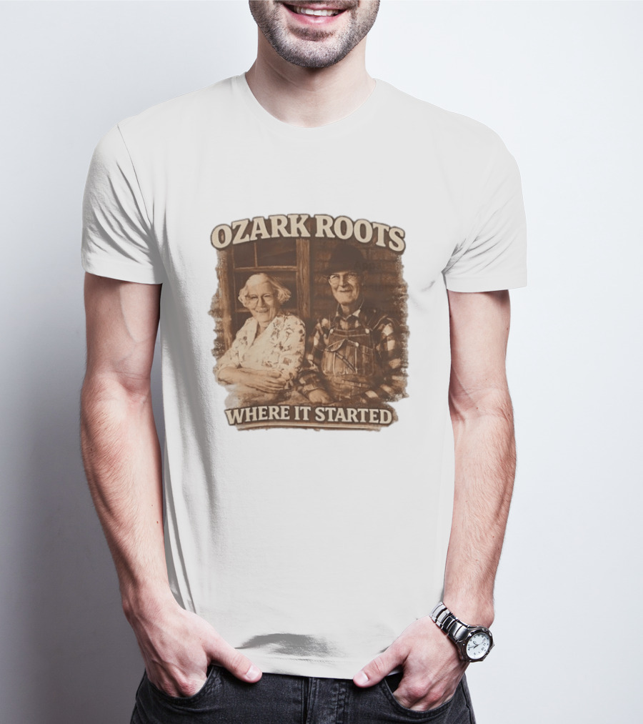 Ozark Roots Where It Started Vintage Farmhouse T-Shirt