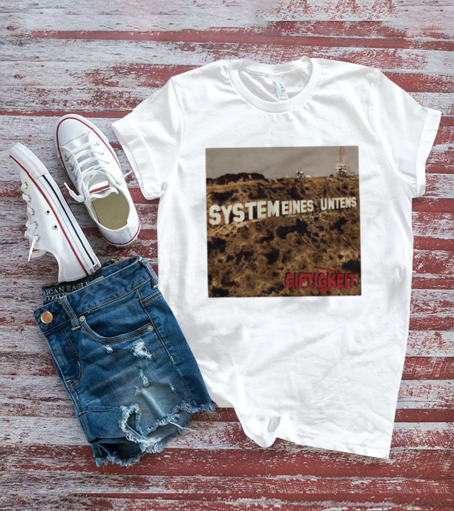System Eines Untens Gifttigkeit Album Cover Hollywood Sign Spoof T-Shirt