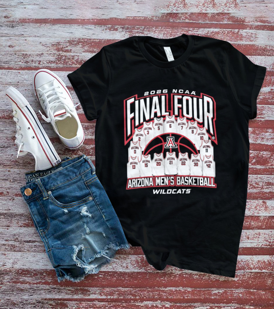2026 NCAA Final Four Arizona Men's Basketball Wildcats T-Shirt